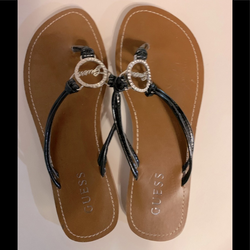 Guess Leather Flats - Sandals